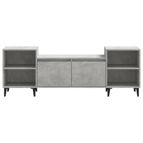 vidaXL Tv-bänk betonggrå 160x35x55 cm konstruerat trä