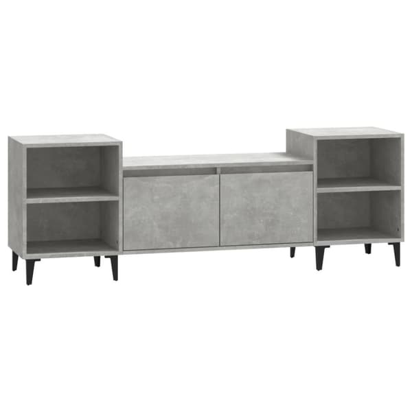 vidaXL Tv-bänk betonggrå 160x35x55 cm konstruerat trä