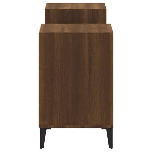 vidaXL Tv-bänk brun ek 160x35x55 cm konstruerat trä