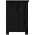 Miniatyrbilde 8 av 11: vidaXL TV-benk svart 79x35x52 cm heltre furu