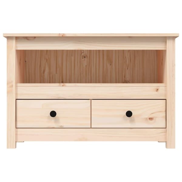 vidaXL Tv-bänk 79x35x52 cm massiv furu