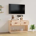 Miniatyrbilde 3 av 11: vidaXL TV-benk 90x40x60 cm heltre furu