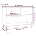 Miniatyrbilde 10 av 11: vidaXL TV-benk 90x40x60 cm heltre furu