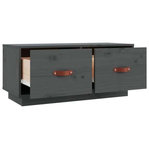 vidaXL TV-taso harmaa 80x34x35 cm täysi mänty
