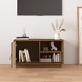 Pikkukuva 3 / 10: vidaXL TV-taso hunajanruskea 70x34x40 cm täysi mänty