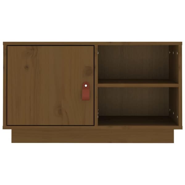vidaXL TV-taso hunajanruskea 70x34x40 cm täysi mänty