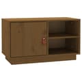Pikkukuva 1 / 10: vidaXL TV-taso hunajanruskea 70x34x40 cm täysi mänty