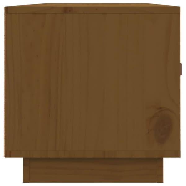 vidaXL TV-taso hunajanruskea 80x34x35 cm täysi mänty