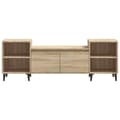 Miniatyrbillede 5 af 10: vidaXL tv-bord 160x35x55 cm konstrueret træ sonoma-eg