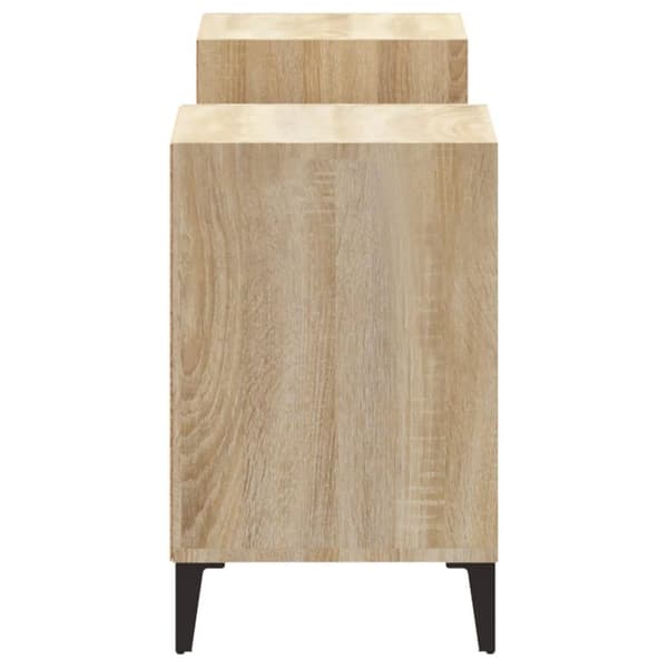 vidaXL tv-bord 160x35x55 cm konstrueret træ sonoma-eg
