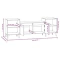 Miniatyrbillede 9 af 10: vidaXL tv-bord 160x35x55 cm konstrueret træ sonoma-eg