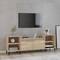 Miniatyrbillede 2 af 10: vidaXL tv-bord 160x35x55 cm konstrueret træ sonoma-eg