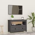 Pikkukuva 2 / 11: vidaXL TV-taso harmaa 79x35x52 cm täysi mänty