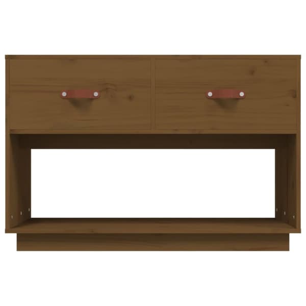 vidaXL TV-benk honningbrun 90x40x60 cm heltre furu