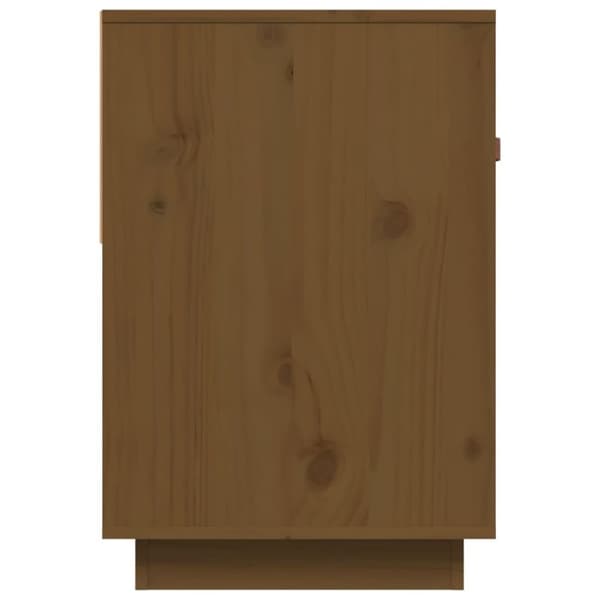vidaXL TV-benk honningbrun 90x40x60 cm heltre furu