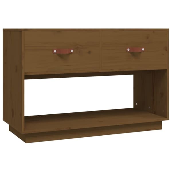 vidaXL TV-benk honningbrun 90x40x60 cm heltre furu