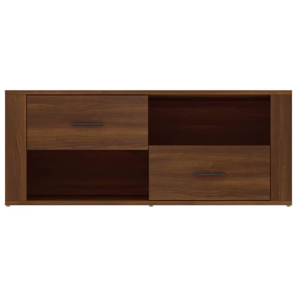vidaXL TV-benk sonoma eik 100x35x40 cm konstruert tre