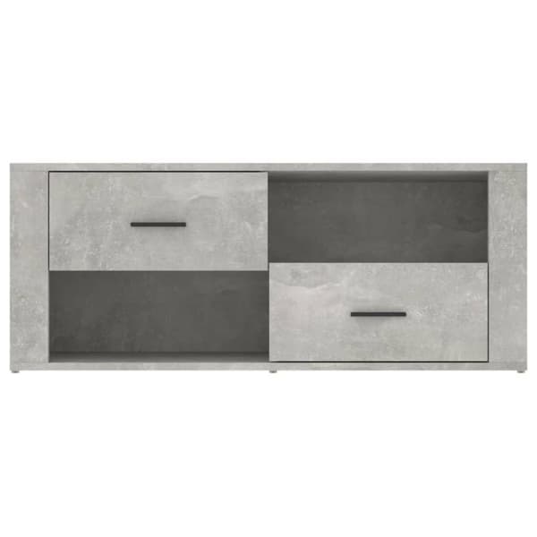 vidaXL TV-taso betoninharmaa 100x35x40 cm tekninen puu
