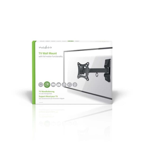 Nedis Fuld Motion TV Vægbeslag | 23 - 55 " | Maksimal vægt: 30 kg | Vipbar | Kan drejes | Minimum vægafstand: 67 mm | Maksimal vægafstand: 67 mm | 1 D