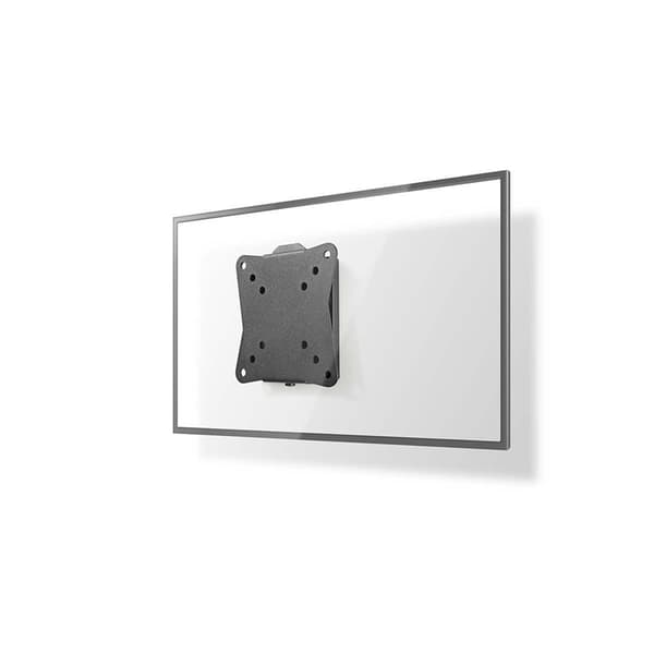 Nedis Fast TV Veggfeste | 13 - 27 " | Maximum skjerm vekt: 30 kg | Minimum vegg avstand: 20 mm | Stål | Sort