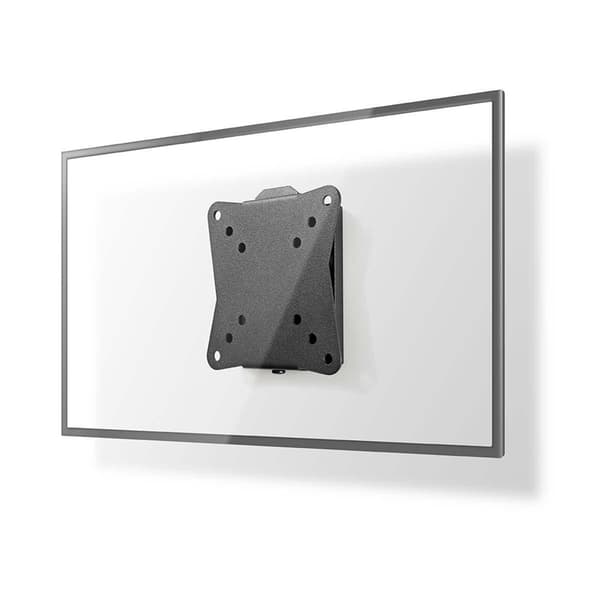 Nedis Fast TV Veggfeste | 13 - 27 " | Maximum skjerm vekt: 30 kg | Minimum vegg avstand: 20 mm | Stål | Sort