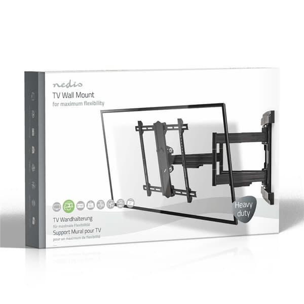 Nedis Fuld Motion TV Vægbeslag | 37 - 80 " | Maksimal vægt: 70 kg | Vipbar | Kan drejes | Minimum vægafstand: 70 mm | Maksimal vægafstand: 800 mm | 6