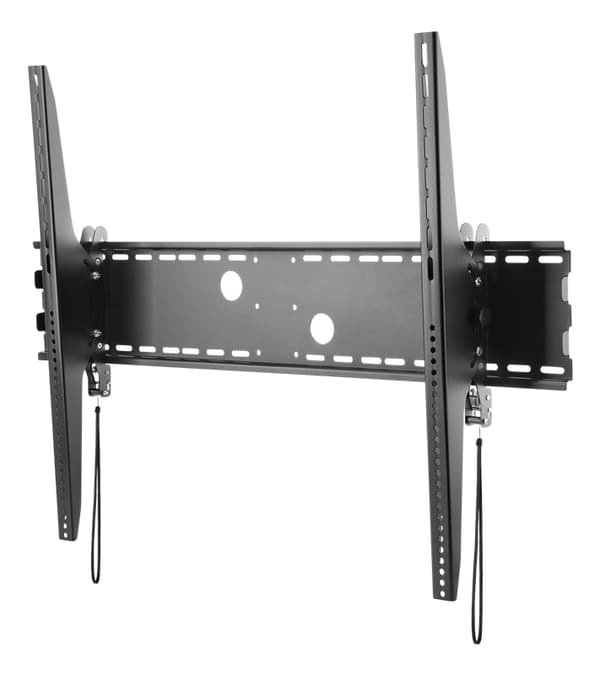 DELTACO Heavy-duty Lutbart TV-Väggfäste, 60-100", böjda och platta pan