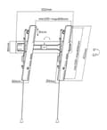 Miniatyrbillede 9 af 11: DELTACO Office, tilt ultra-slim wall, 32"-55", 35kg, 100x100-400x400