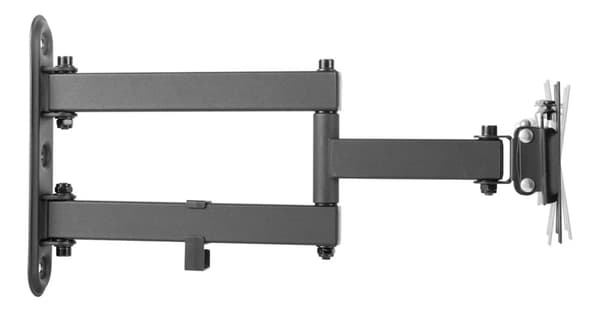 DELTACO OFFICE näytön seinäteline, 13"-27", 25kg, 75x75-100-100