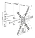Miniatyrbild 7 av 8: DELTACO Office, full-motion 3-way wall, 23"-55", 30kg, 75x75-400-400