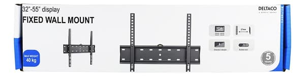 DELTACO, fixed wall, 32"-55", 40kg, 200x200-400x400