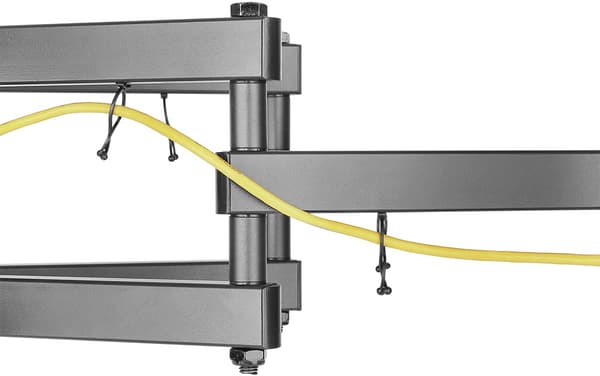 DELTACO, fullbevegelig 3-veis vegg, 32"-55", 40 kg, 200x200-400x400