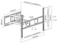 Pikkukuva 8 / 9: DELTACO näytön seinäteline, 37"-70", 40kg, 200x200-600x400