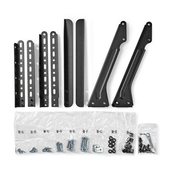 Nedis Fast TV Stand | 13 - 70 " | Maximum skjerm vekt: 50 kg | Justerbare forhåndsfikserte høyder | Stål | Sort