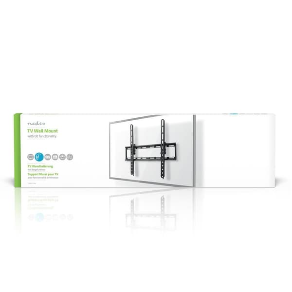 Nedis Vipbar TV Vægbeslag | 23 - 55 " | Maksimal vægt: 35 kg | Vipbar: 12 ° | Minimum vægafstand: 38 mm | Stål | Sort