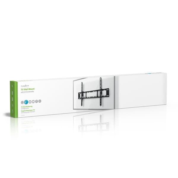 Nedis Tiltbar TV Veggfeste | 37 - 70 " | Maximum skjerm vekt: 35 kg | Tiltbar: 20 ° | Minimum vegg avstand: 38 mm | Stål | Sort