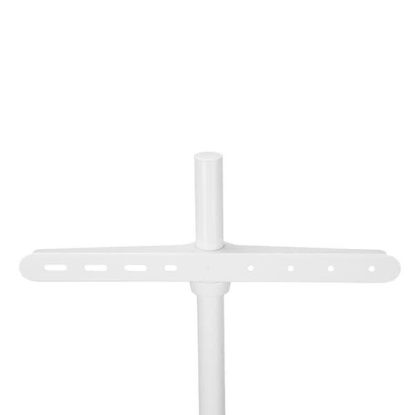 Nedis Golvstativ | 50 - 65 " | Maximal skärmvikt som stöds: 35 kg | Scandinavian Design | Roterbar | Anti-tip rem | Snäpplås | Aluminium / Stål | Vit