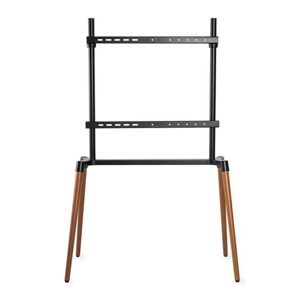 Nedis TV Gulv Stand | 60 - 75 " | Maksimal vægt: 40 kg | Scandinavian Design | skrid rem | Snap-lock | Aluminium / Stål | Sort