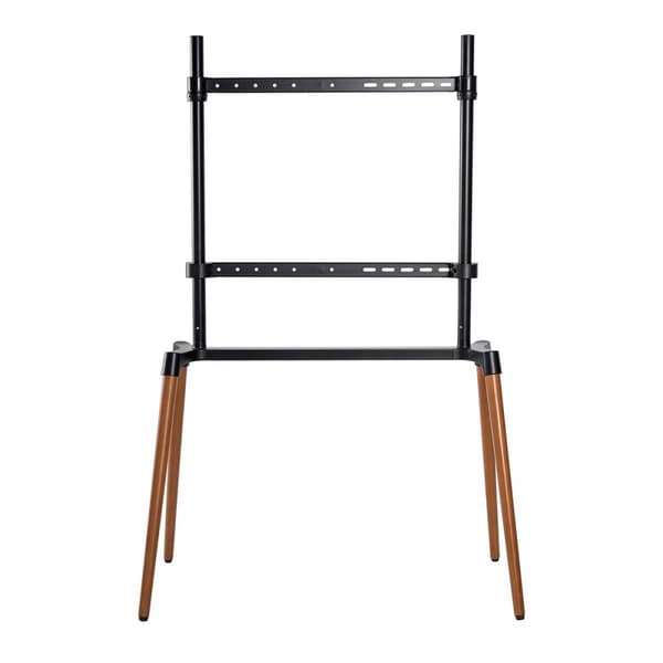 Nedis TV Gulv Stand | 60 - 75 " | Maksimal vægt: 40 kg | Scandinavian Design | skrid rem | Snap-lock | Aluminium / Stål | Sort