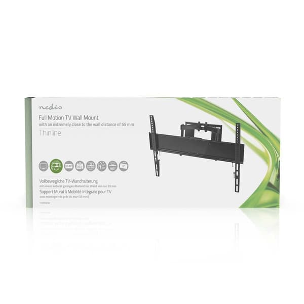 Nedis Full Motion TV Veggfeste | 37 - 80 " | Maximum skjerm vekt: 35 kg | Tiltbar | Roterbar | Minimum vegg avstand: 75 mm | Maksimum vegg avstand: 33