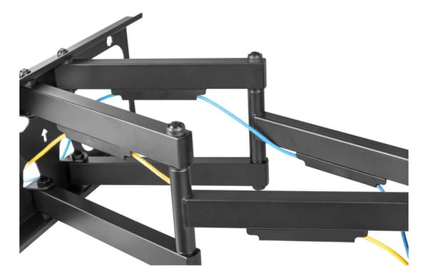 DELTACO OFFICE Kraftig 3-veis veggfeste, full-motion, 37-75", svart