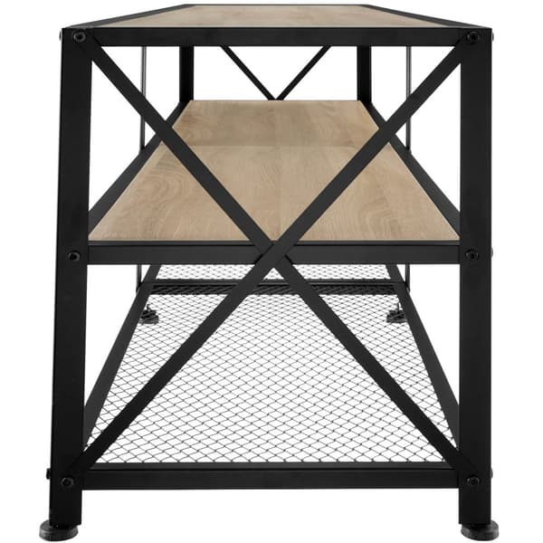Tv-bord - 141 cm,Industrielt lyst træ, egetræ Sonoma