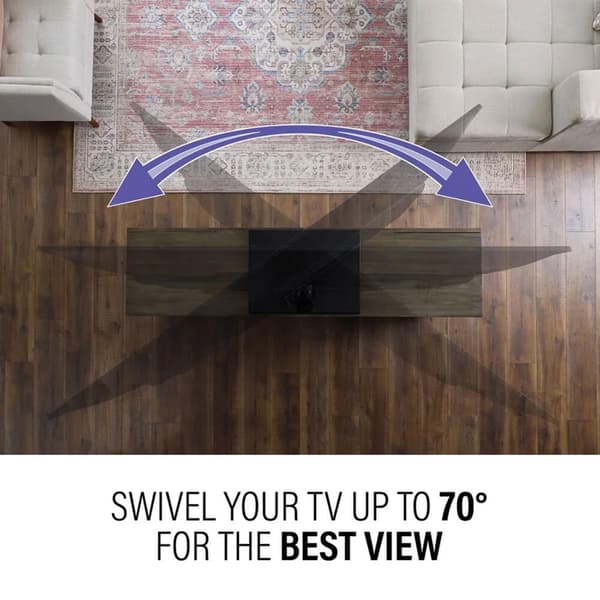 SANUS Universal TV Swivel Stand Max VESA 600x400 Black
