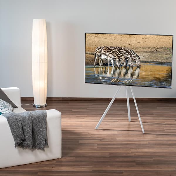 Hama TV-gulvstativ opp til 75" Hvit