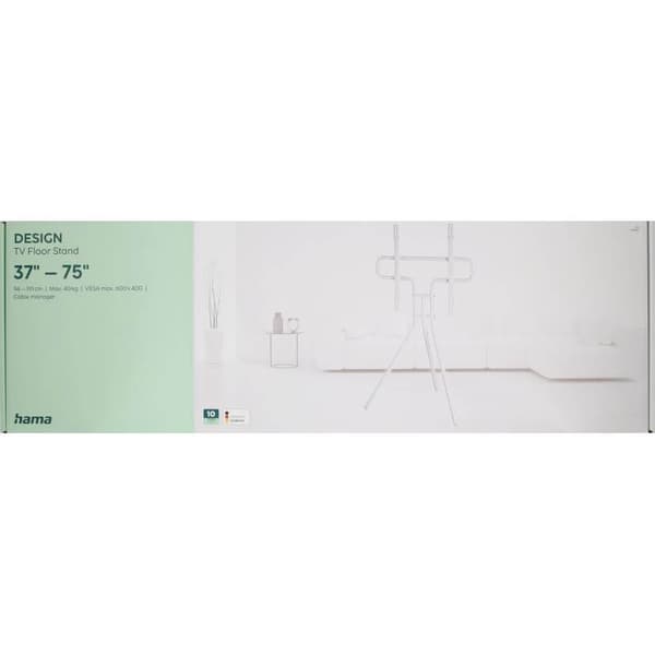 Hama TV-gulvstativ opp til 75" Hvit