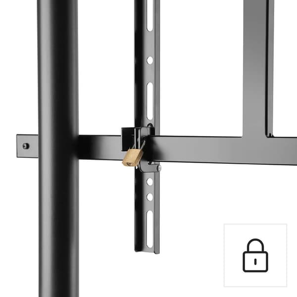 Hama TV-stativ Trolley opp til 100" Svart