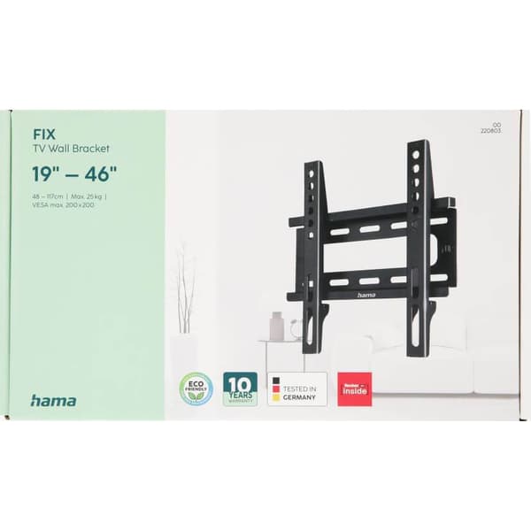 Hama Veggfeste Fast VESA opp til 200x200 46" Svart
