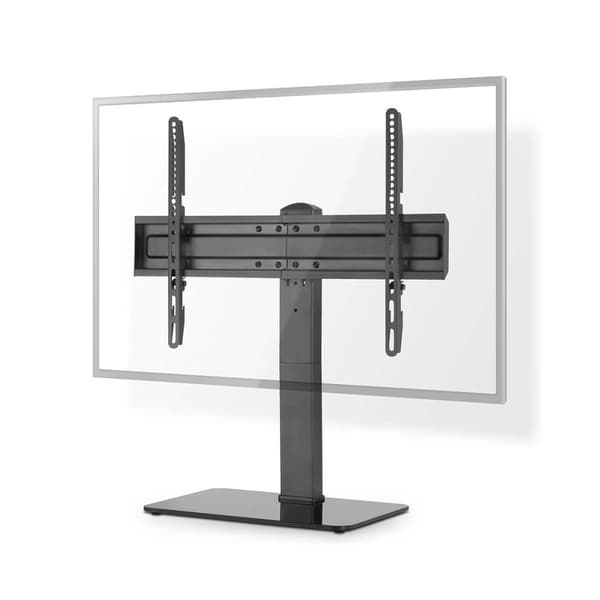 Nedis Fast TV Stand | 37 - 70 " | Maximal skärmvikt som stöds: 40 kg | Justerbar förinställda höjder | Härdat glas / Stål | Svart