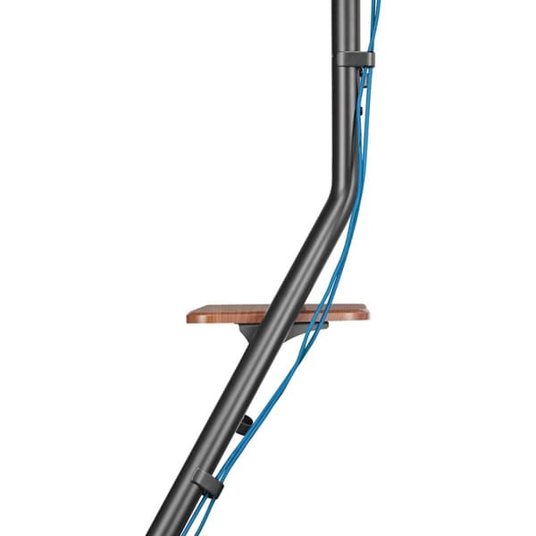 Nedis Golvstativ | 37 - 75 " | Maximal skärmvikt som stöds: 40 kg | Bauhaus Design | Justerbar förinställda höjder | MDF / Stål | Brun / Svart