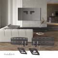 Miniatyrbild 3 av 11: Nedis Fast TV väggfäste | 43 - 85 " | Maximal skärmvikt som stöds: 60 kg | Minsta väggdistans: 7.50 mm | Stål | Svart